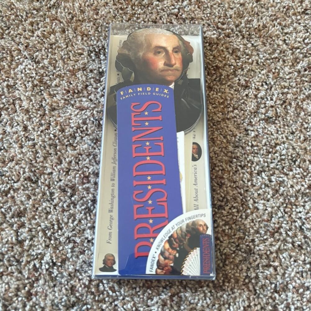 Fandex Family Field Guides US Presidents Education FlashCards Homeschool